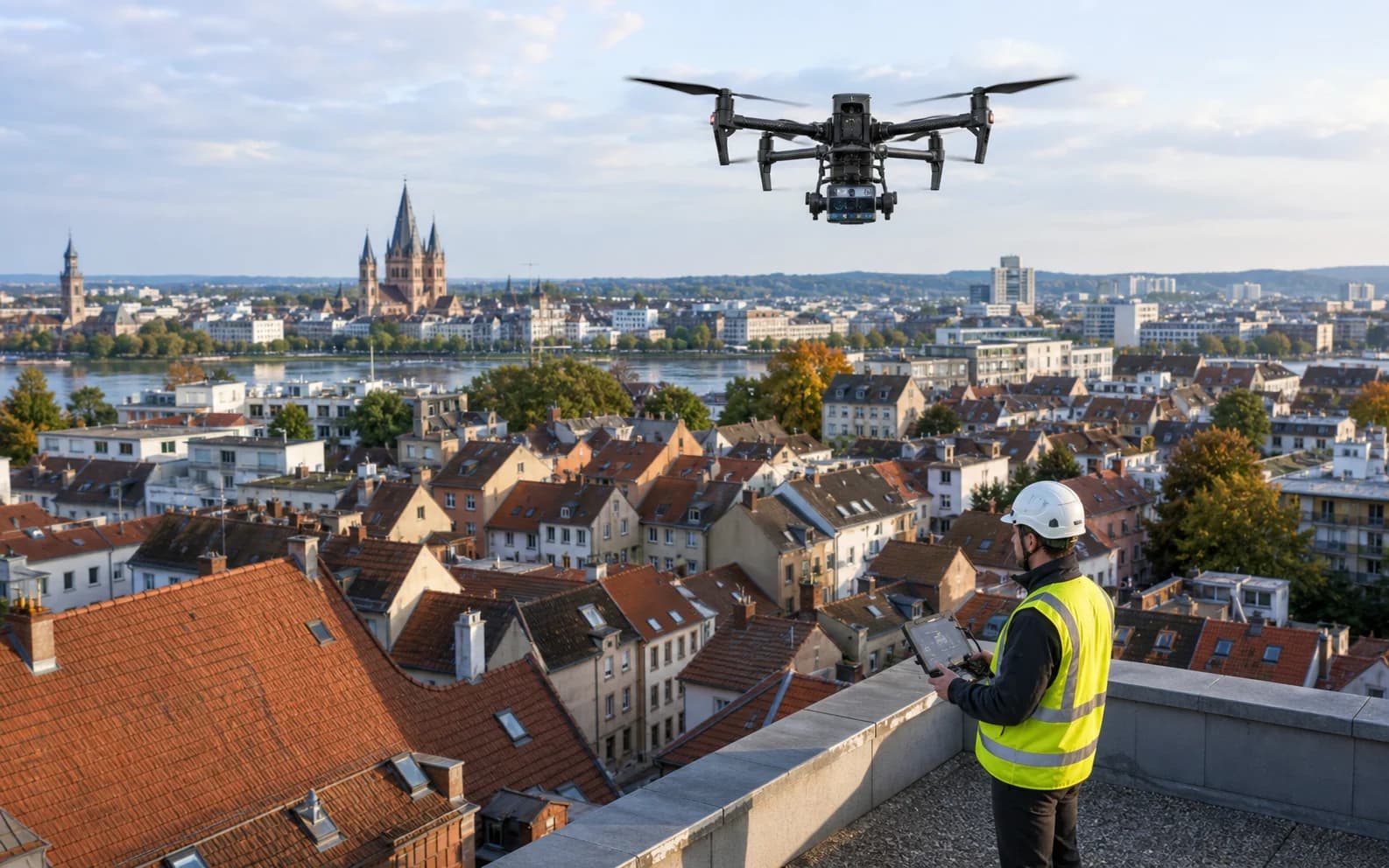 Drone surveying in Mainz