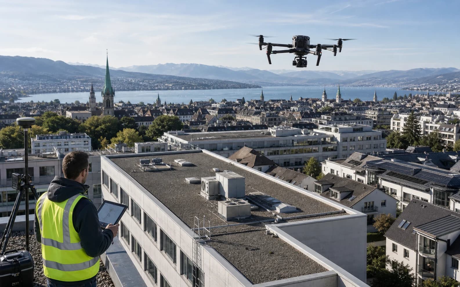 Drone surveying in Zürich